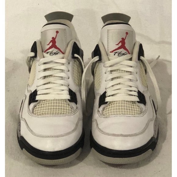 2015 Nike Air Jordan Size 11 White Cement 4 OG Shoes. Good Pre Owned Condition main image 9